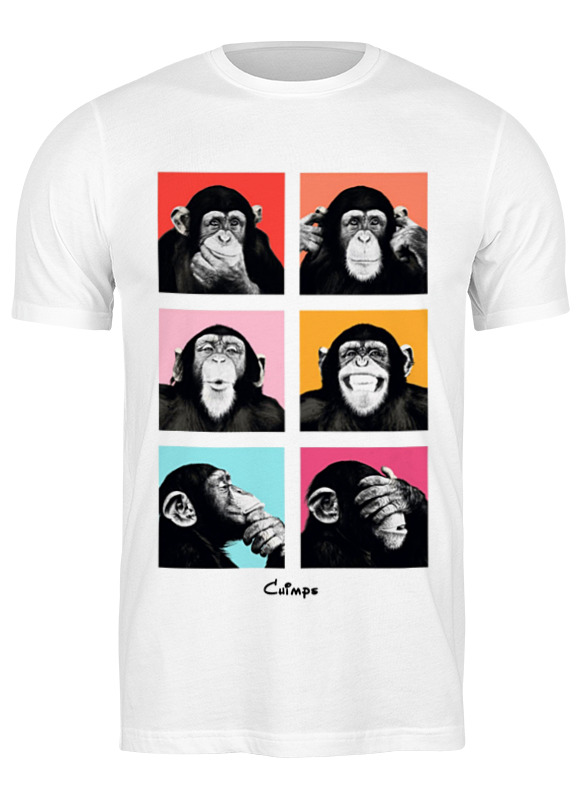 Printio Футболка классическая Chimps - шимпанзе. printio майка классическая chimps шимпанзе