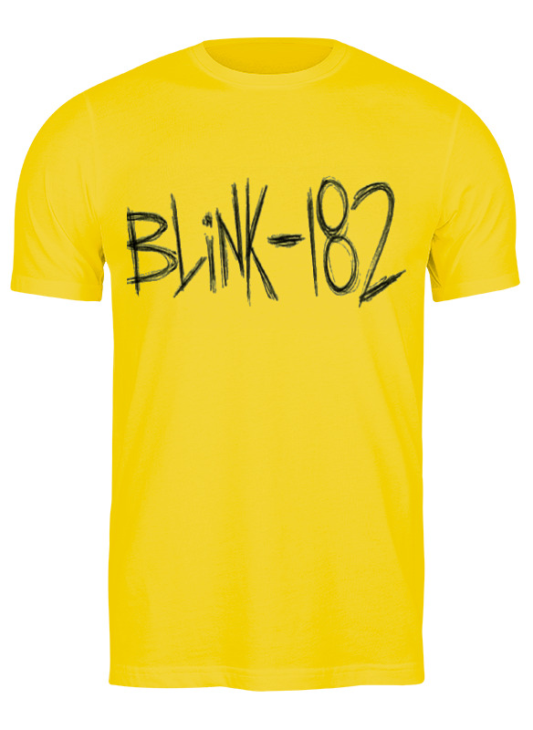 Printio Футболка классическая Blink-182 yellow logo printio майка классическая blink 182 yellow logo