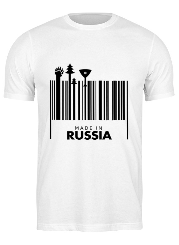 Printio Футболка классическая Сделано в россии женская футболка штрих код l белый
