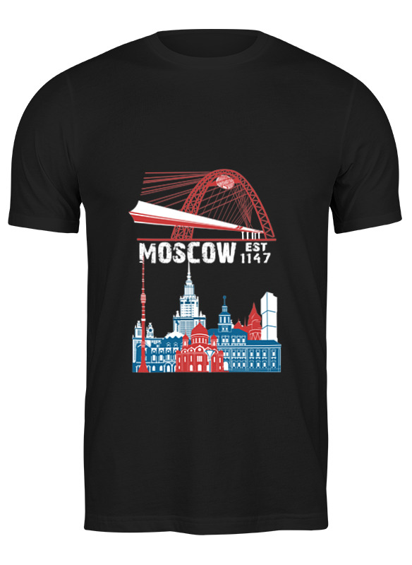 Printio Футболка классическая Москва. moscow. establshed in 1147 (1)