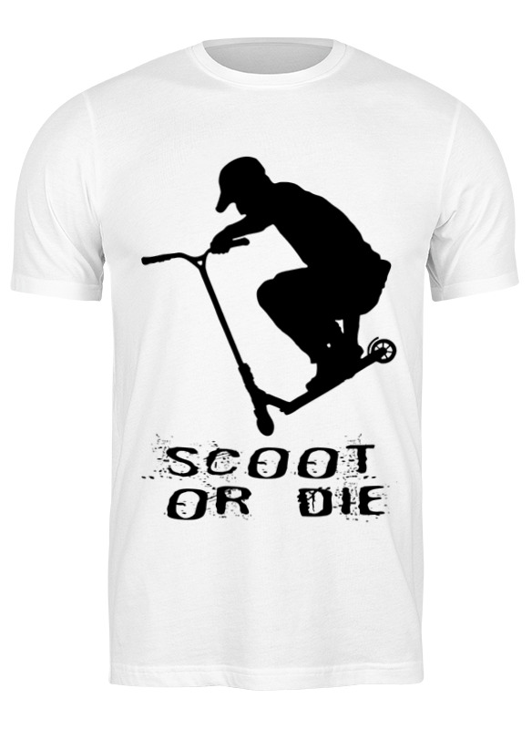 Printio Футболка классическая Самокат фристайл scoot or die