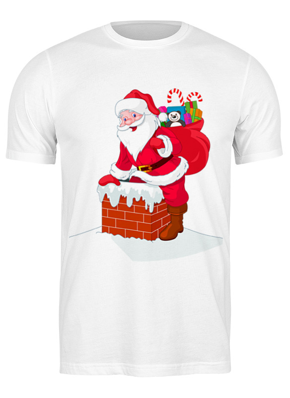 Printio Футболка классическая Дед мороз с подарками детская футболка корги в шапке деда мороза 116 белый