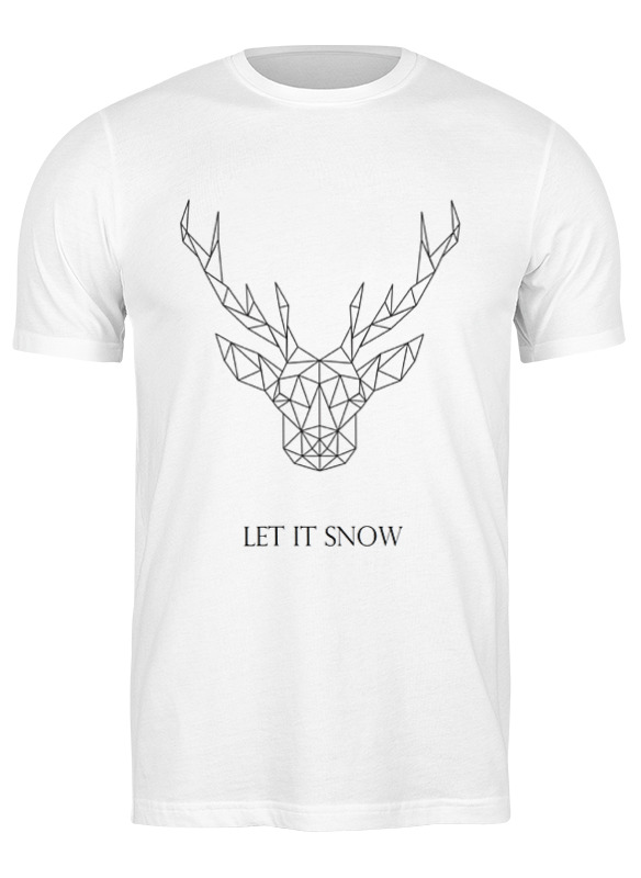 printio детская футболка классическая унисекс let it snow Printio Футболка классическая Dear deer
