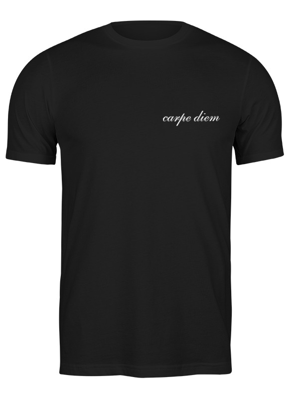 Printio Футболка классическая Carpe diem (цени момент/мгновение) мужская футболка чайка байкер carpe diem 2xl белый