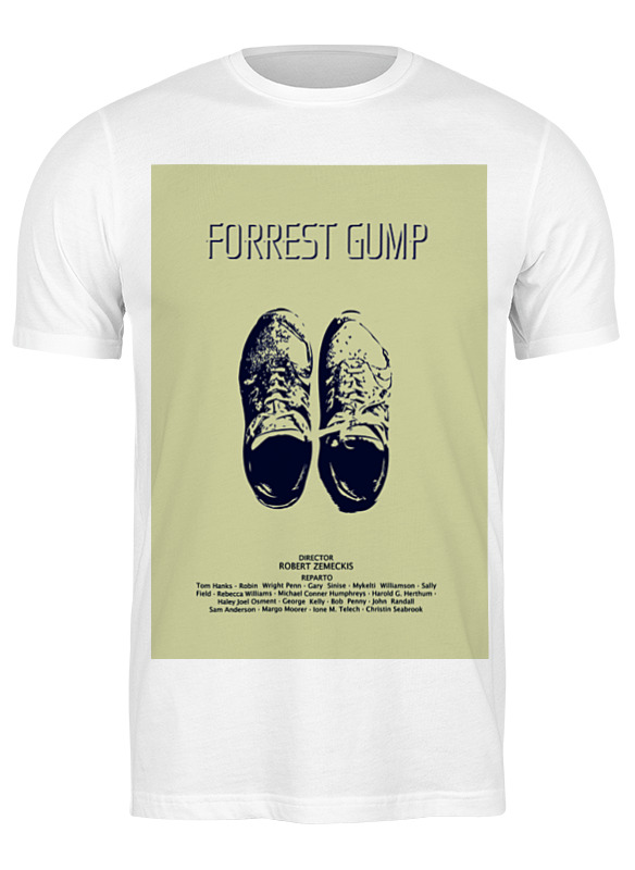 printio футболка wearcraft premium slim fit форрест гамп forrest gump Printio Футболка классическая Форрест гамп / forrest gump