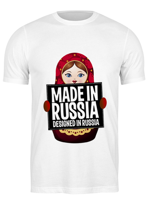 Printio Футболка классическая Made in russia by hearts of russia printio лонгслив made in russia by hearts of russia