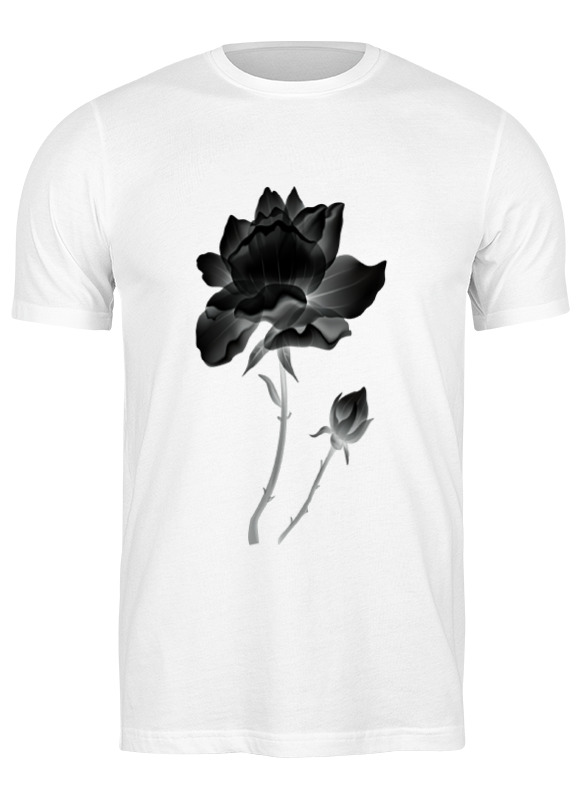 Printio Футболка классическая Черная роза футболка женская mf plus size цветы космическая роза 4xl