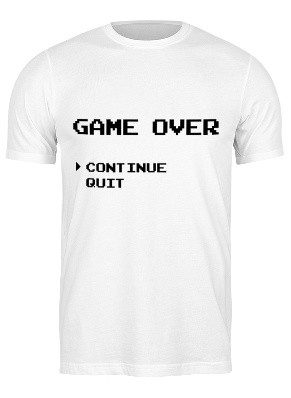 Printio Футболка классическая Game over (8-bit)