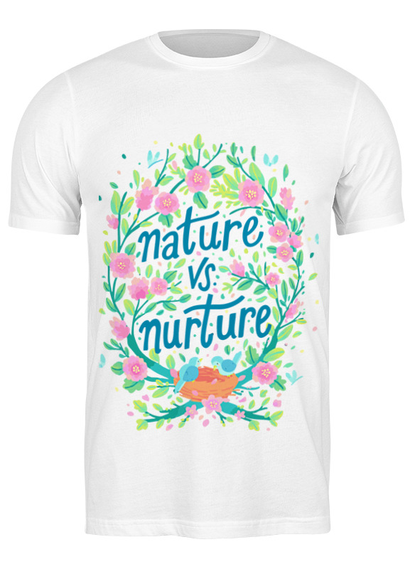 Printio Футболка классическая Nature vs nurture printio майка классическая nature vs nurture