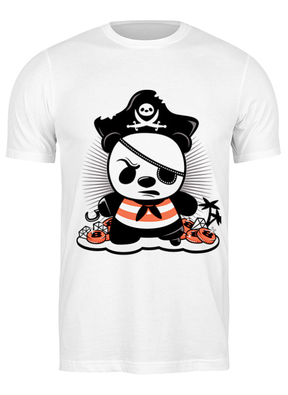 Printio Футболка классическая Панда пират printio футболка классическая панда пират