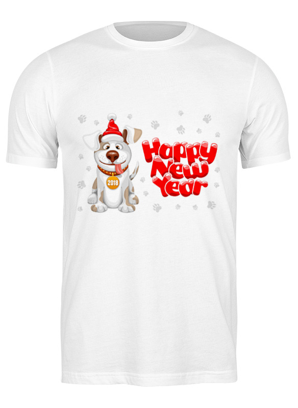 Printio Футболка классическая С новым годом собаки!