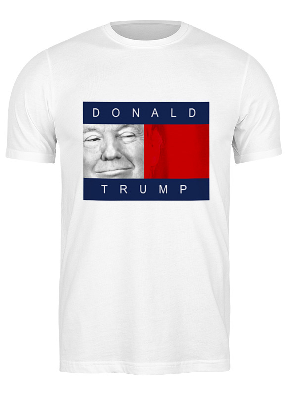 Printio Футболка классическая Дональд трамп printio футболка с полной запечаткой мужская trump dont tread on me дональд трамп