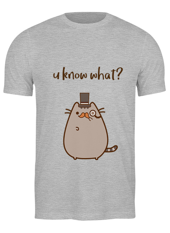 Printio Футболка классическая U know what? мужская футболка милый котик с подписью s серый меланж