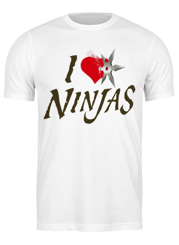 Printio Футболка классическая I love ninjas printio детская футболка классическая унисекс i love ninjas