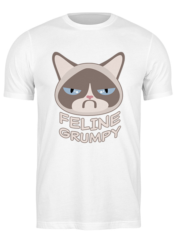 Printio Футболка классическая Грустный кот (grumpy cat) printio сумка грустный кот grumpy cat