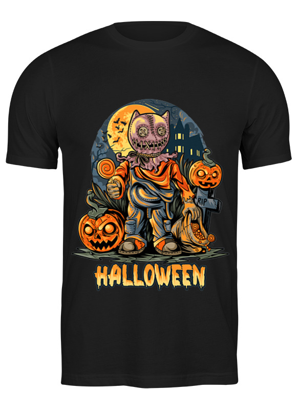 Printio Футболка классическая Halloween - мальчик в маске кота