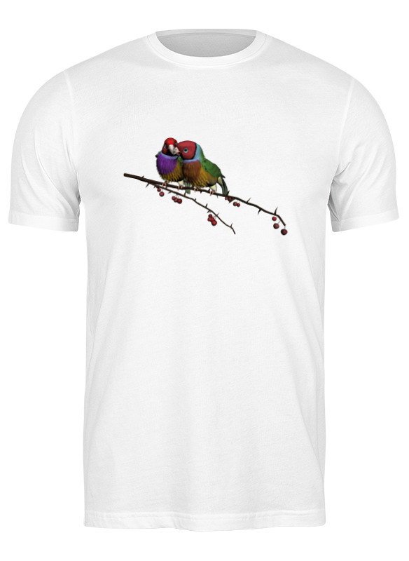 Printio Футболка классическая Попугайчики-неразлучники printio футболка классическая влюбленные попугайчики