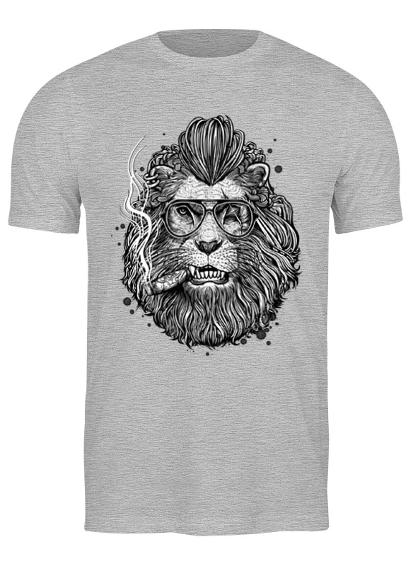 Printio Футболка классическая Лев с сигарой