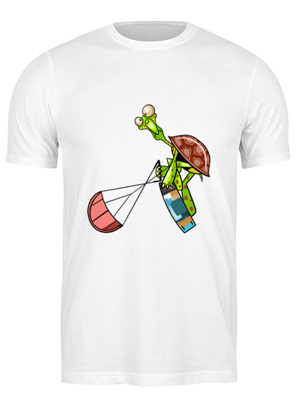 Printio Футболка классическая Черепаха-кайтер. м. printio футболка классическая лягушка кайтер м