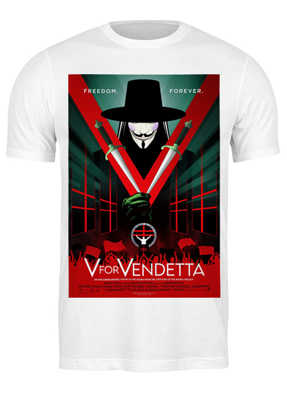 printio футболка классическая v значит вендетта v for vendetta Printio Футболка классическая «v» значит вендетта / v for vendetta