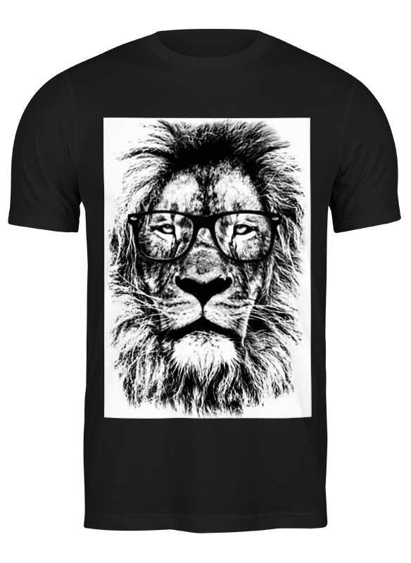 Printio Футболка классическая Лев в очках мужская футболка лев в очках l белый