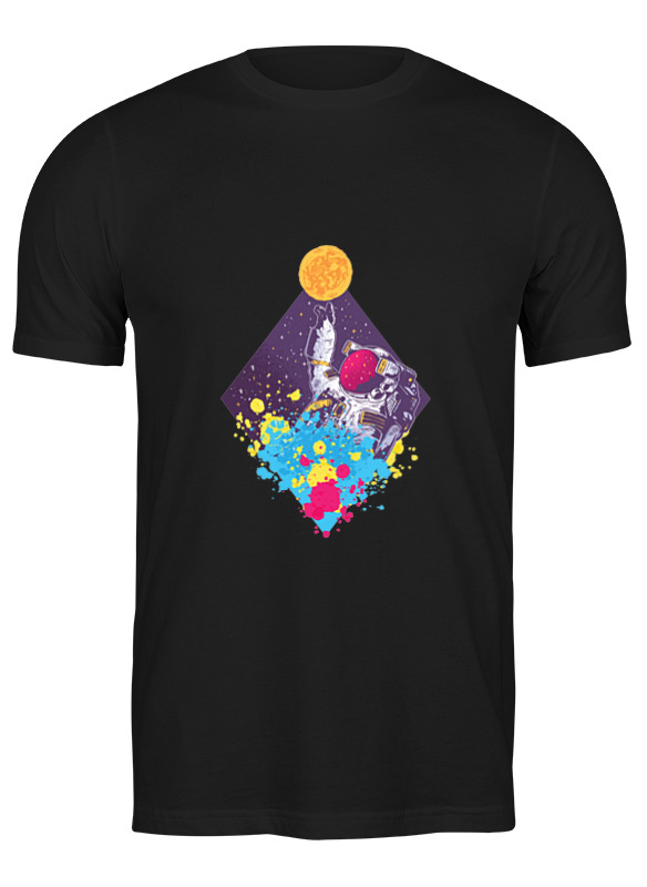 Printio Футболка классическая Абстрактный астронавт printio футболка классическая сотворение адама микеланджело буонарроти
