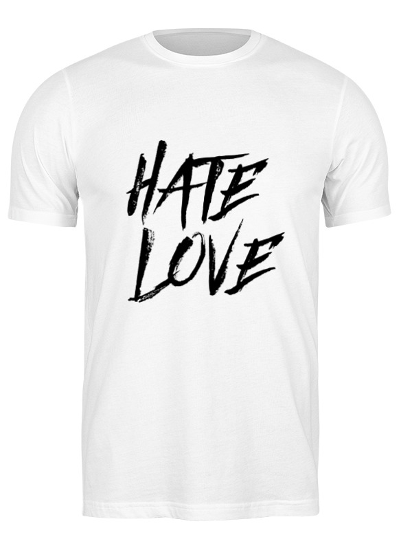 Printio Футболка классическая Рэпер face hate love printio футболка с полной запечаткой мужская рэпер face hate love