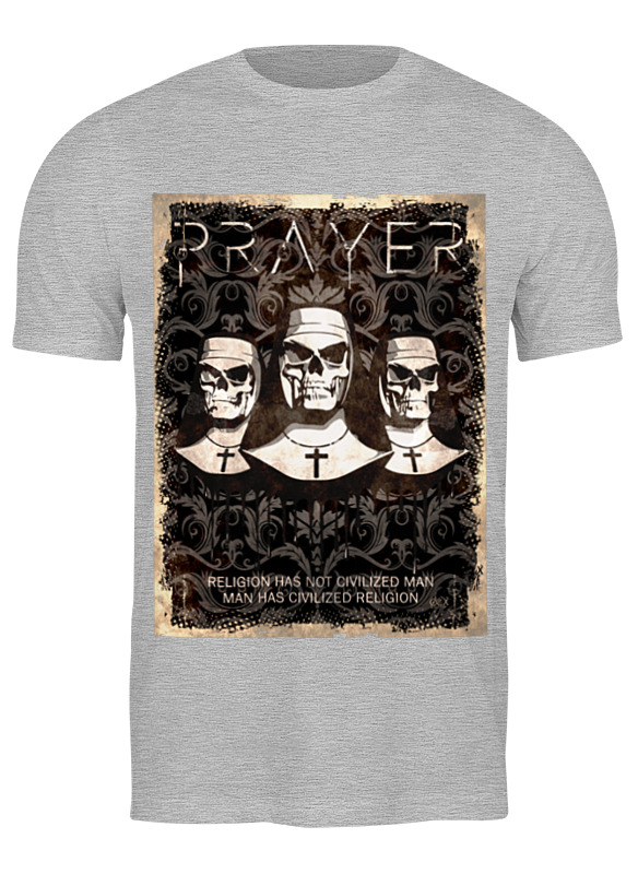 Printio Футболка классическая Prayer \ religion has not civilized man... printio футболка wearcraft premium slim fit prayer religion has not civilized man