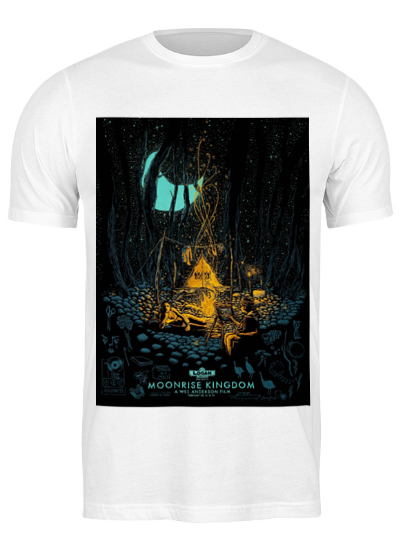 футболка dreamshirts королевство полной луны мужская черная 2xl Printio Футболка классическая Королевство полной луны / moonrise kingdom