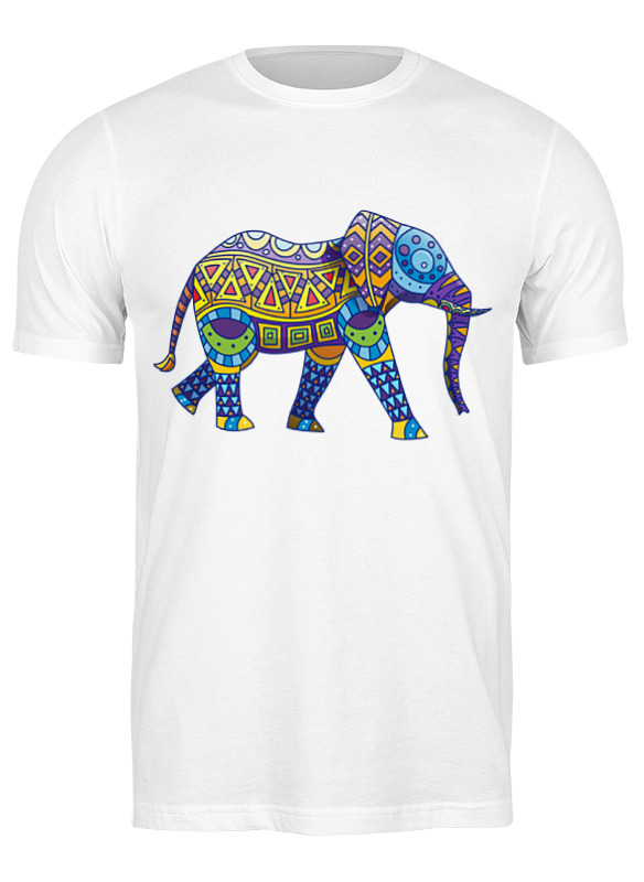 Printio Футболка классическая Индийский слон статуэтка фарфоровая индийский слон белый 10х4х8 см