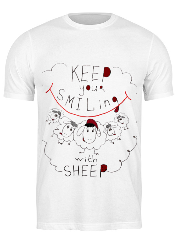 Printio Футболка классическая Keep your smiling sheep printio футболка wearcraft premium keep your smiling sheep