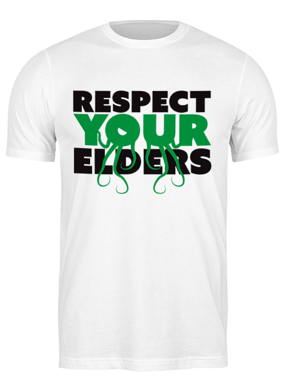 Printio Футболка классическая Respect your elders printio детская футболка классическая унисекс respect your elders
