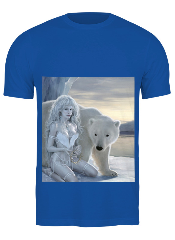 Printio Футболка классическая леденое царство сумка спящие влюбленные медведи ярко синий