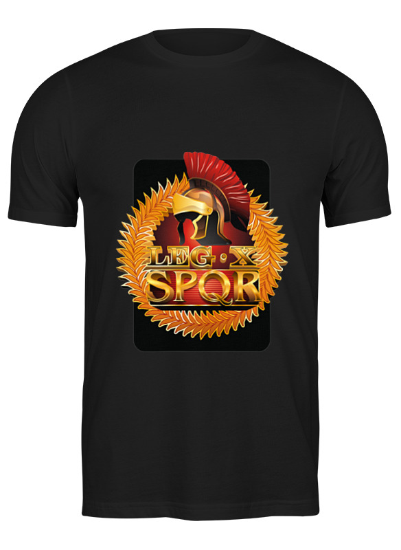 Printio Футболка классическая Spqr и шлем легионера.