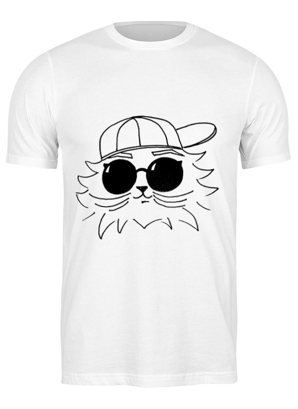 Printio Футболка классическая Кот в очках мужская футболка кот в очках s желтый