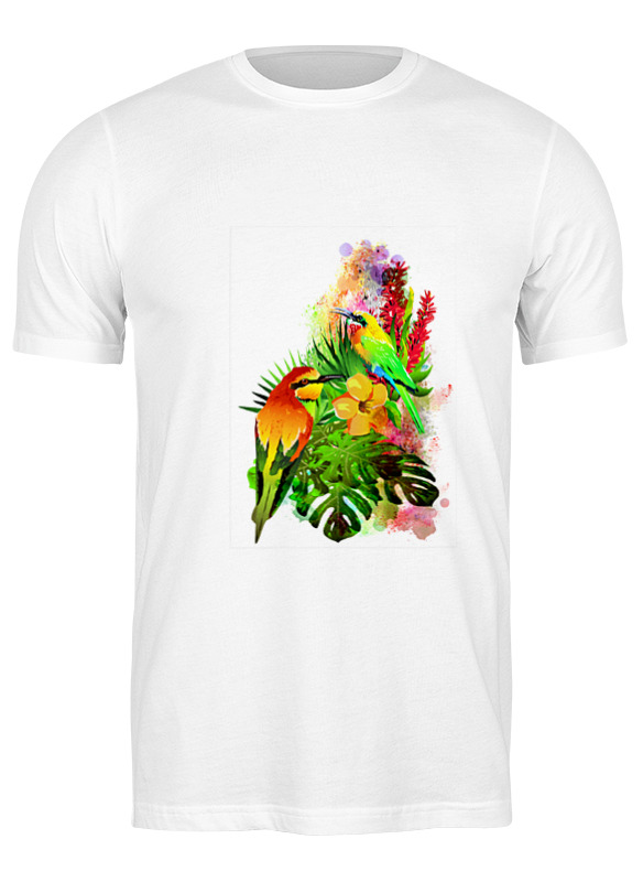printio футболка классическая тропические птицы от зорго арт Printio Футболка классическая Тропические птицы от зорго арт.