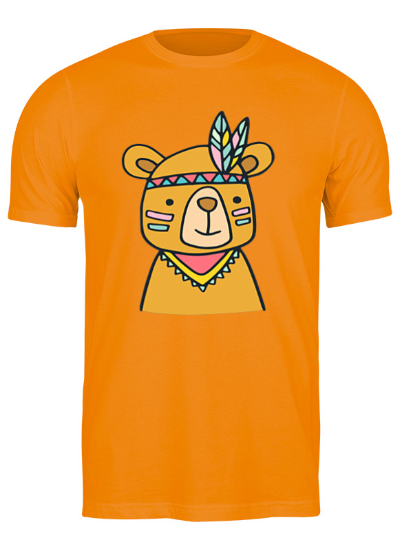 Printio Футболка классическая Bear here сумка медведь и горы графика оранжевый