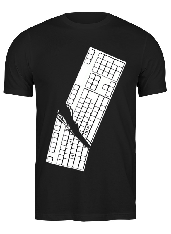 Printio Футболка классическая Keyboard crashed brain