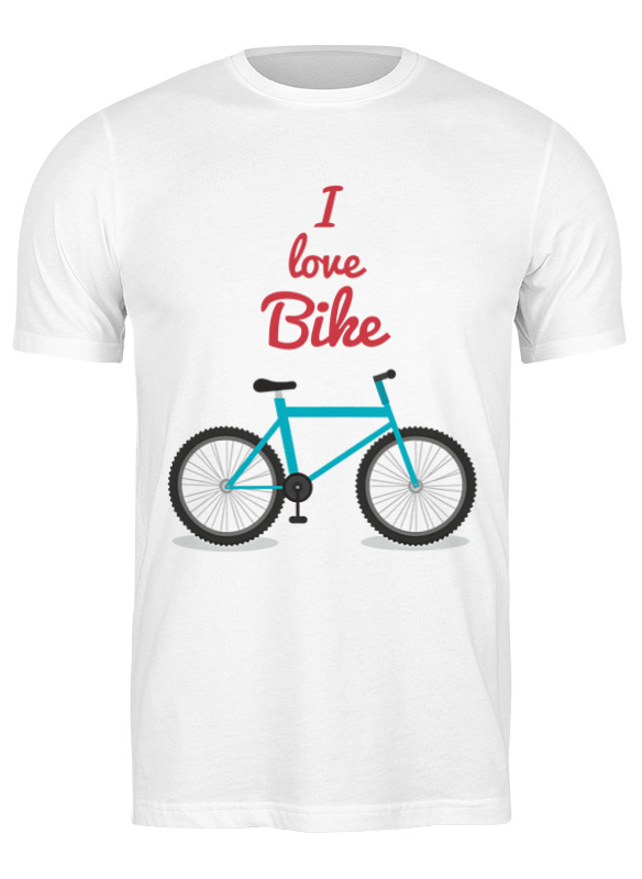 Printio Футболка классическая I love bike printio футболка классическая i love sleep пиксель арт