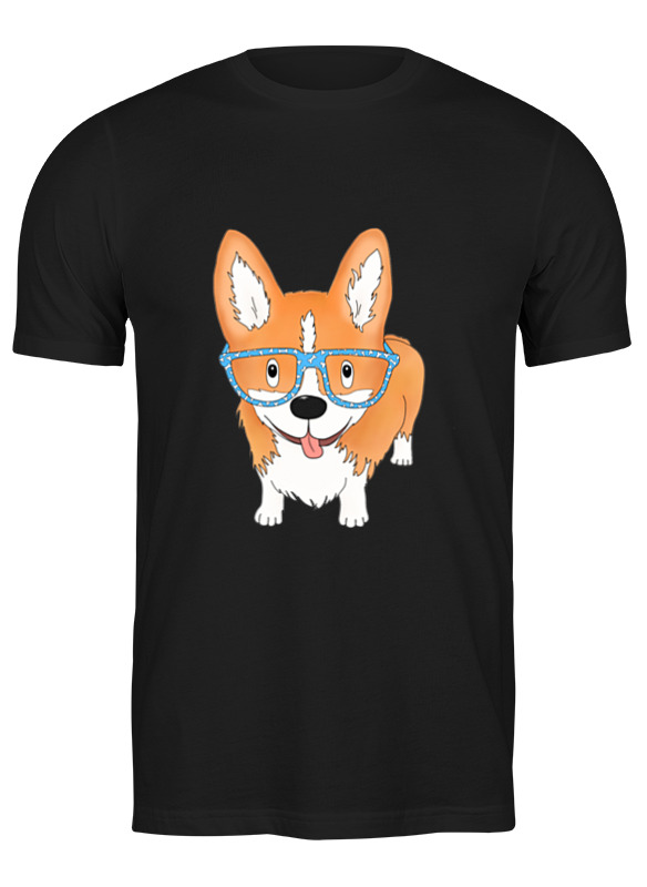 Printio Футболка классическая Корги в очках printio футболка классическая корги собака в очках