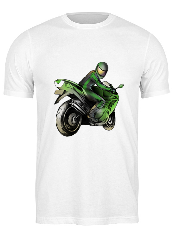 Printio Футболка классическая Байкер мужская футболка дьявольский гонщик s зеленый
