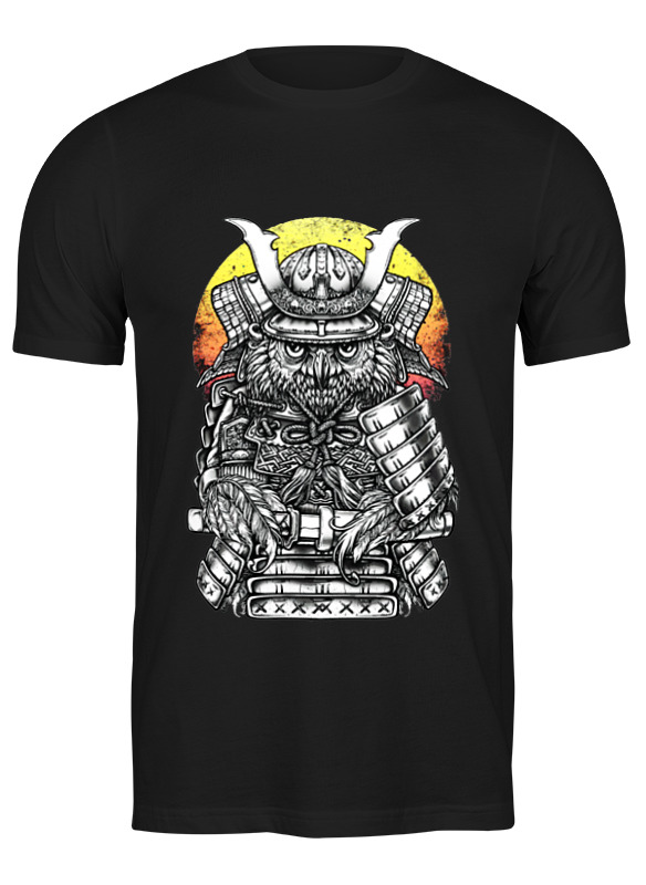 Printio Футболка классическая Owl samurai / сова самурай printio футболка wearcraft premium owl samurai сова самурай