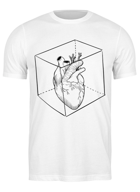 Printio Футболка классическая Сердце в кубе printio лонгслив сердце в кубе