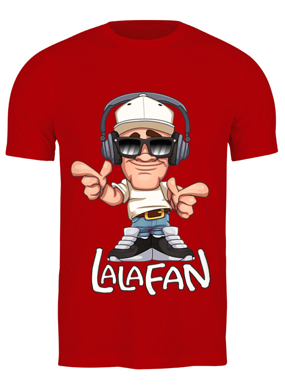 Printio Футболка классическая Lalafan dj t-shirt (красная, муж.)