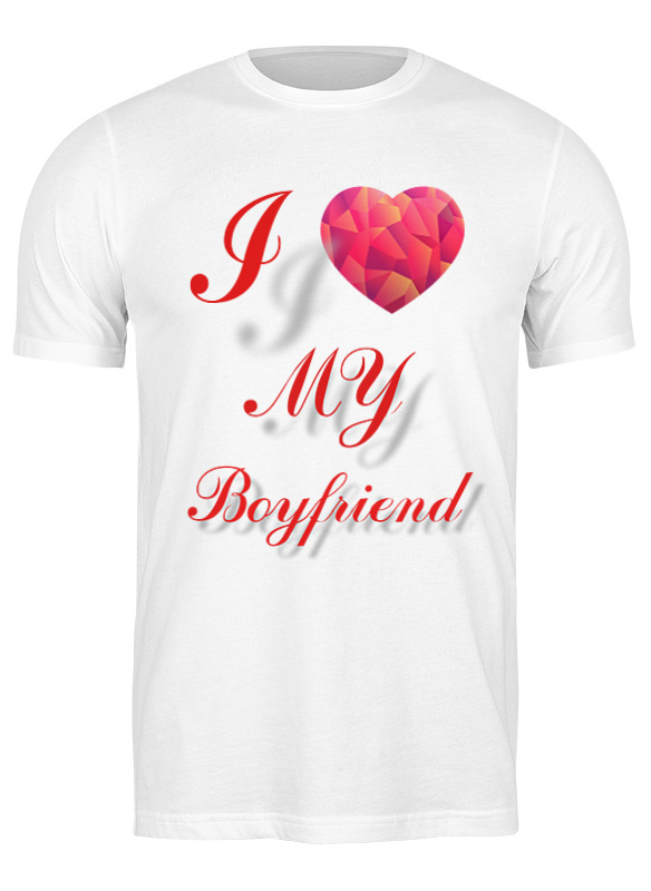 Printio Футболка классическая I love my boyfriend printio футболка классическая i love my boyfriend
