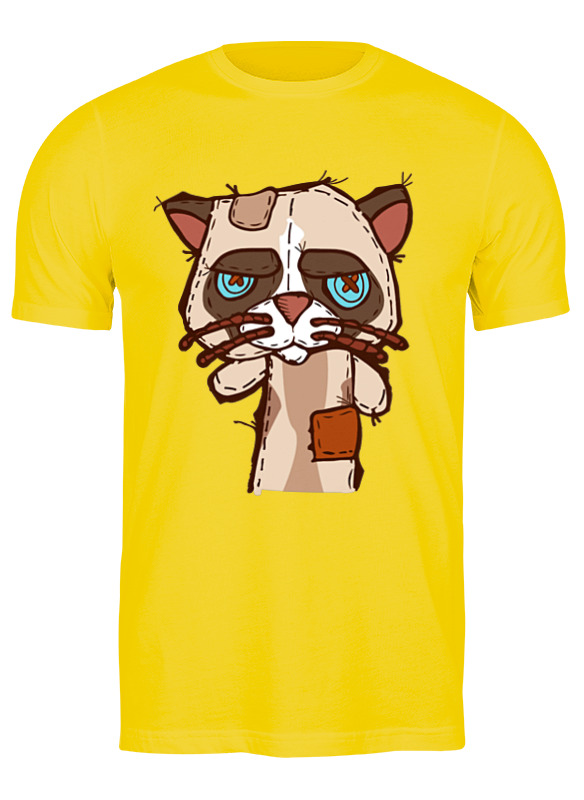 Printio Футболка классическая ☂ grumpy cat ☂ printio кружка с цветной ручкой и ободком ☂ grumpy cat ☂