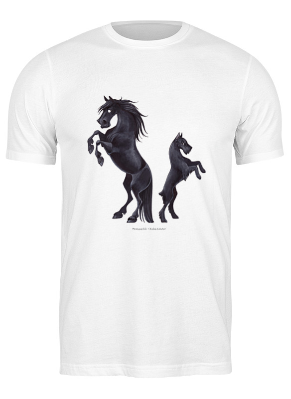 Printio Футболка классическая Фелл-пони/ризеншнауцер женская футболка собака порода корги 2xl белый