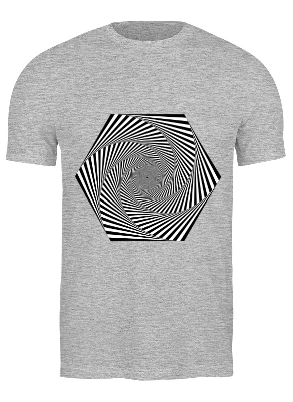 Printio Футболка классическая Оптическая иллюзия (чёрно-белая и цветная)
