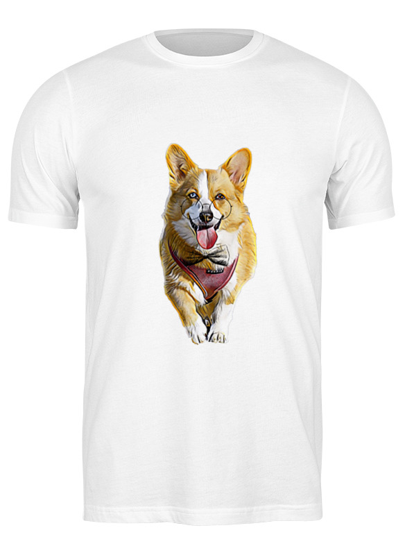 Printio Футболка классическая Корги собака в очках мужская футболка веселая собака m зеленый