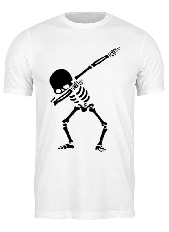 printio футболка wearcraft premium скелет танцует дэб Printio Футболка классическая Скелет танцует дэб